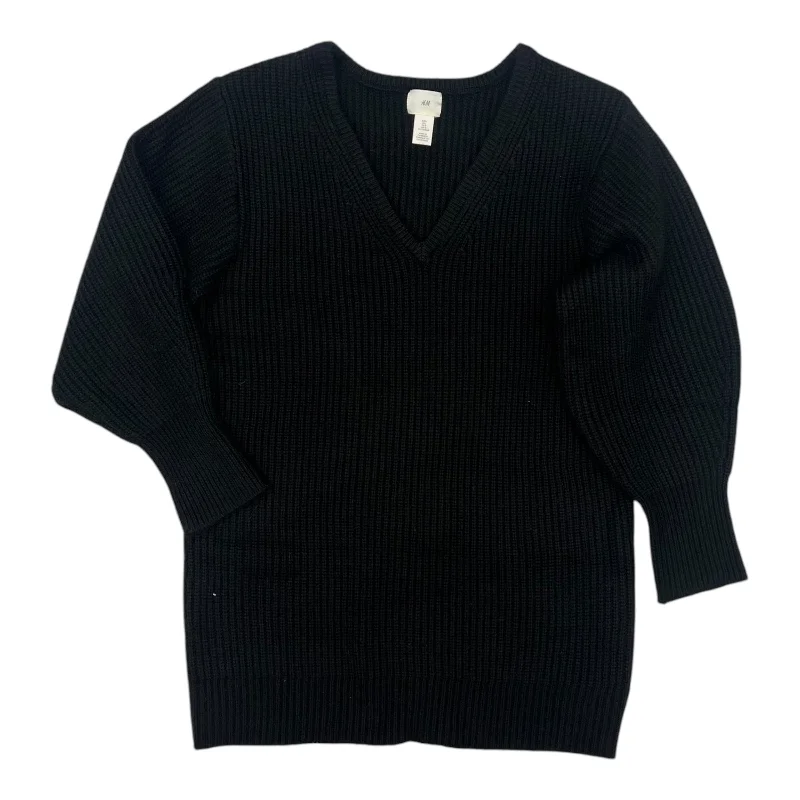 Limited Time Discount Dress Sweater By H&M In Black, Size:L