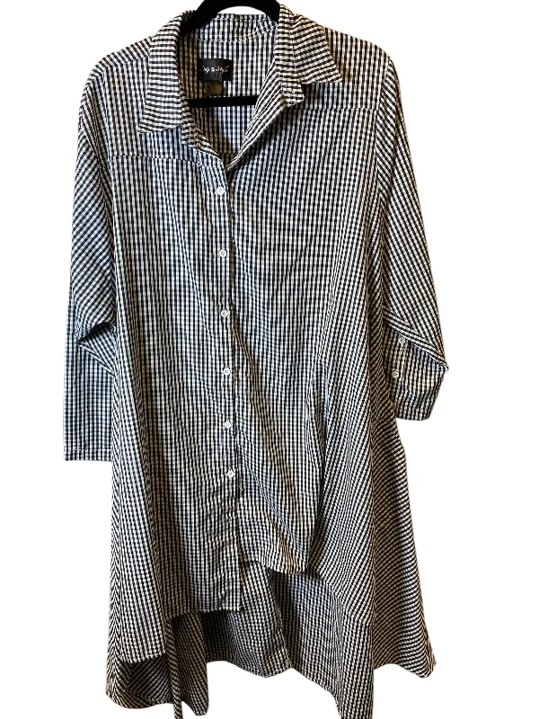 Sneak Peek Sale Dress Casual Midi By Cmc In Checkered Pattern, Size: Xl