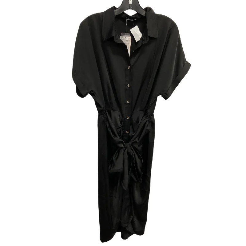 New Deals Dress Party Midi By Clothes Mentor In Black, Size: L