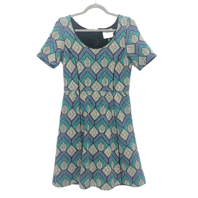 Price Rollback Dress Casual Short By Hd In Paris In Blue & Green, Size:S