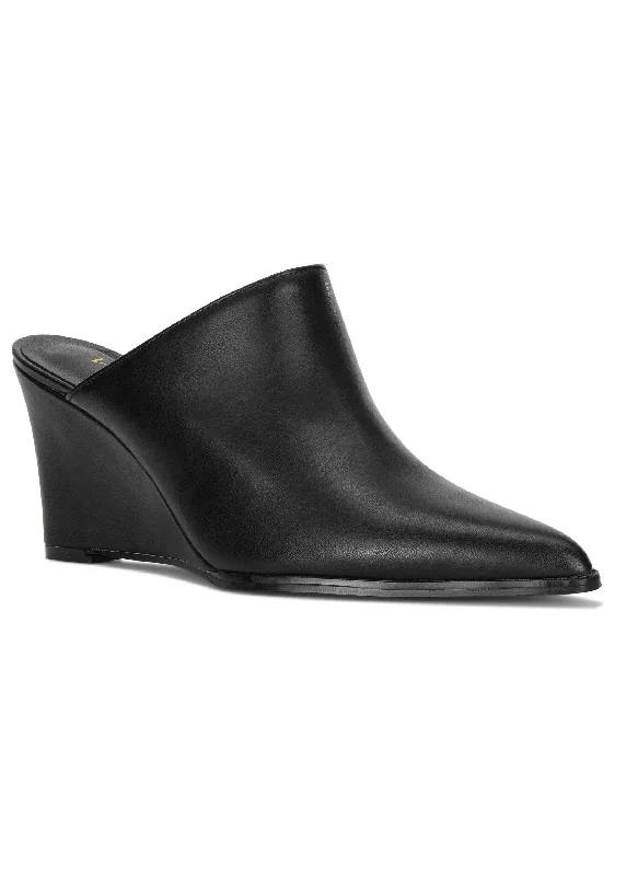 Overstock Closed Toe Mule - Black