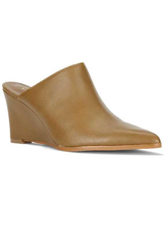 Price Reduction Closed Toe Mule - Cognac