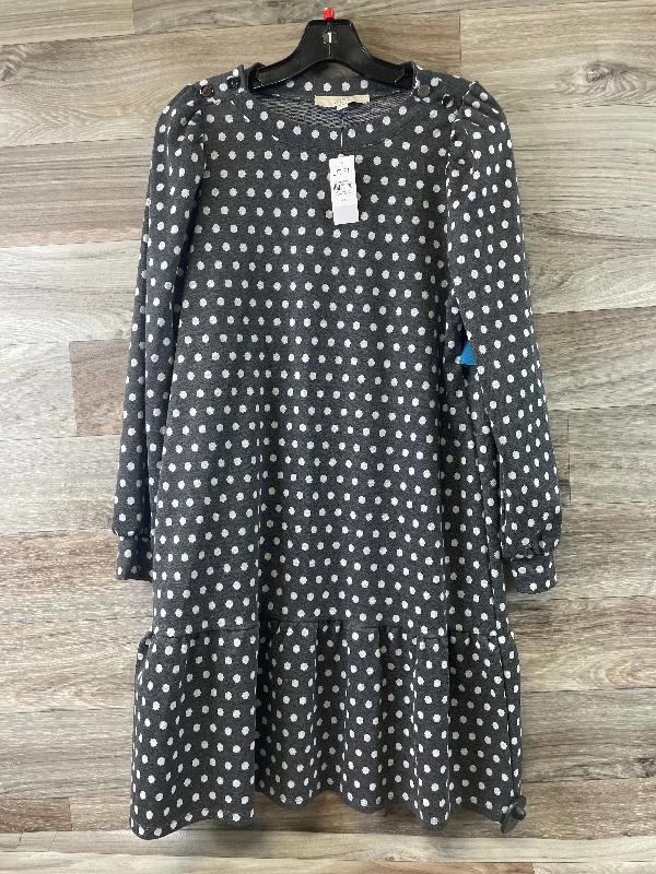 Deal Frenzy Dress Casual Midi By Loft In Polkadot Pattern, Size: M