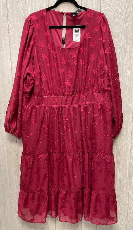 Closeout Sale Dress Casual Short By Torrid In Red, Size: 3x