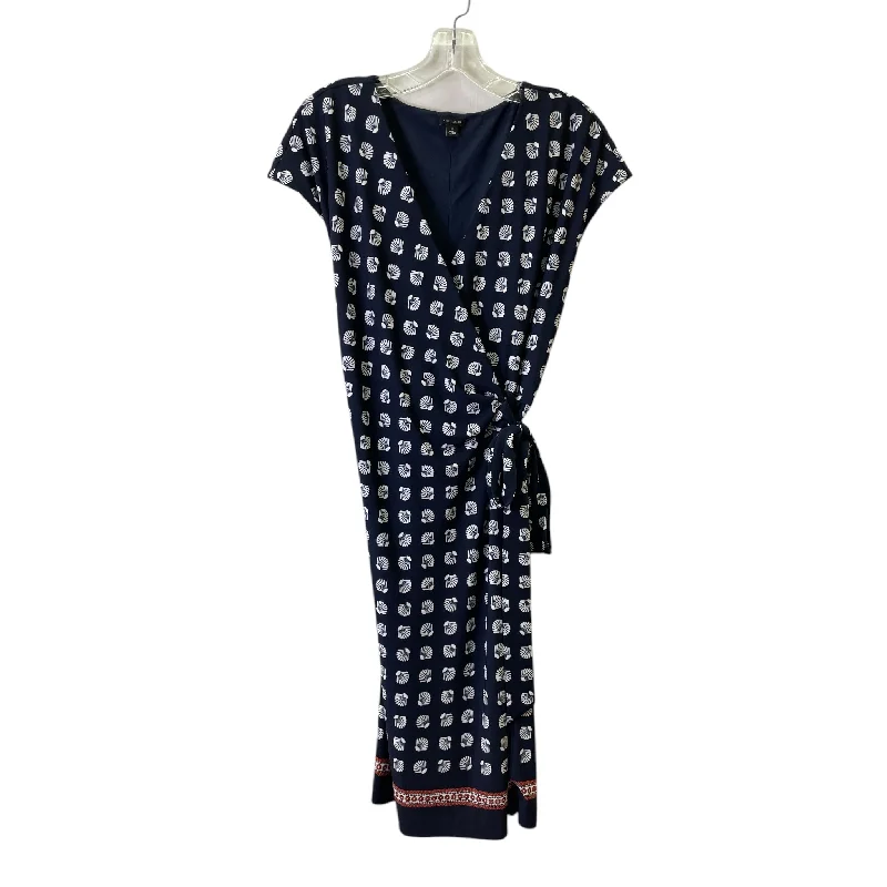 Exclusive Preview Dress Casual Maxi By Ann Taylor In Navy, Size:L