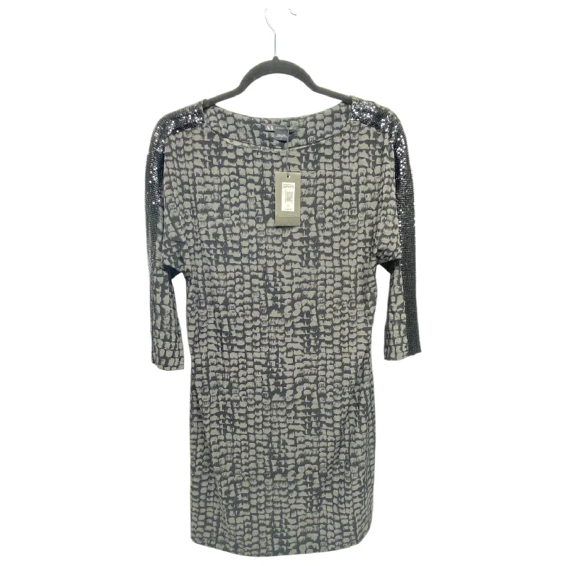 Super Sale Dress Party Short By Armani Exchange In Black & Grey, Size: 0