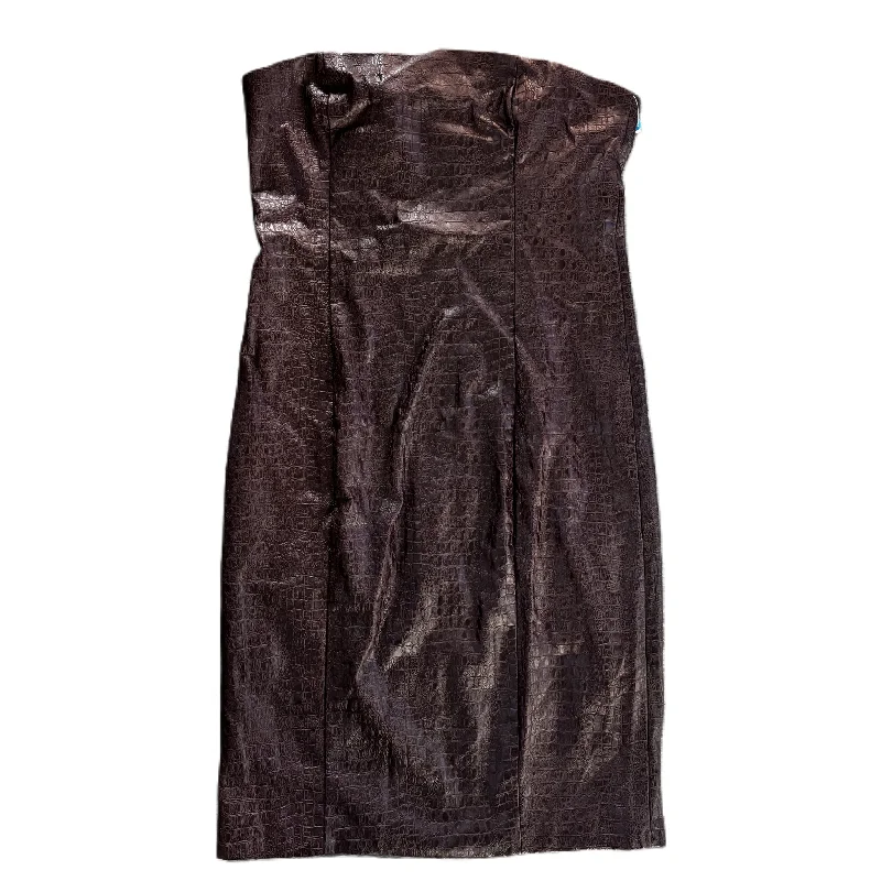 Massive Deals Dress Party Midi By 7 For All Mankind In Brown, Size: L