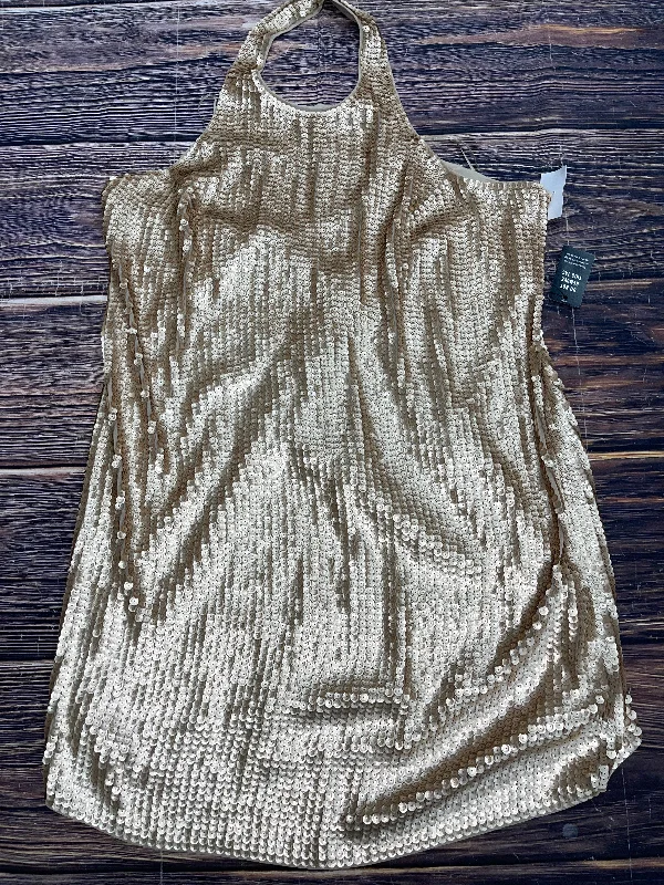 Fantastic Deals Dress Casual Short By Express In Gold, Size: Xl