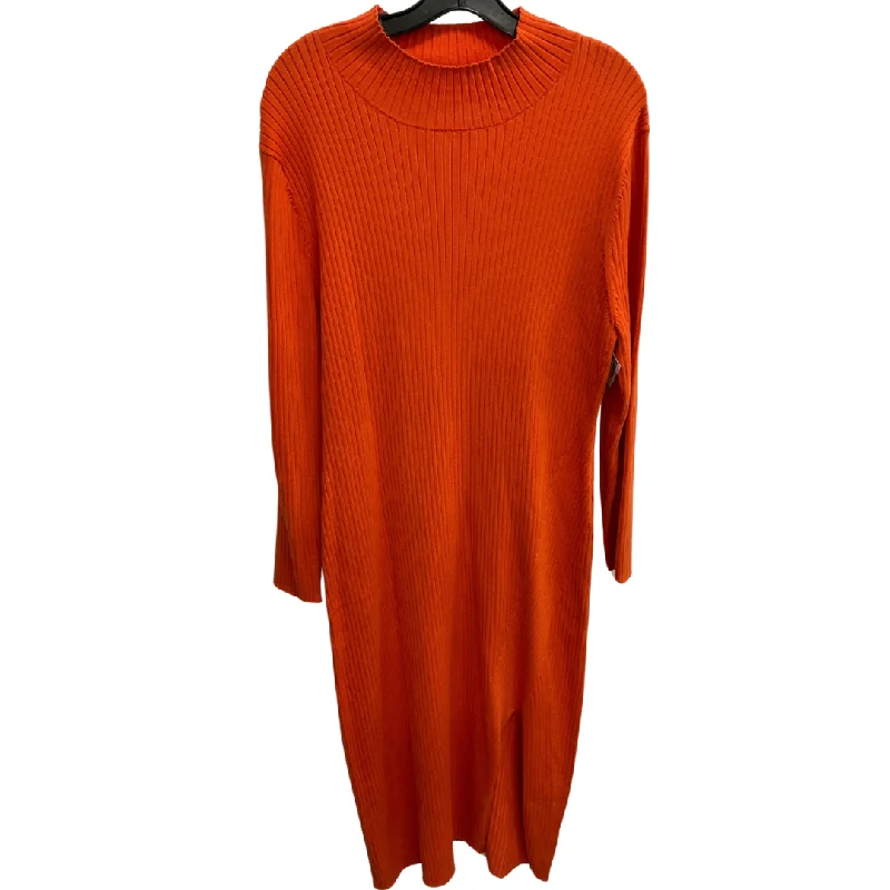 New Deals Dress Casual Maxi By H&m In Orange, Size: Xl