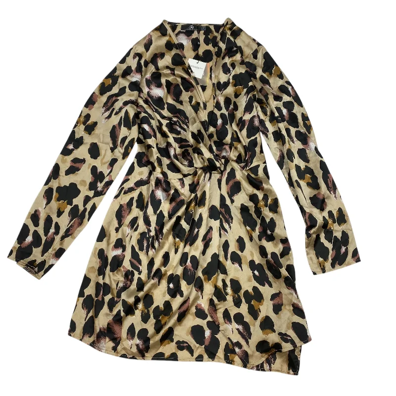 Instant Discount Dress Party Short By Missguided In Animal Print, Size: M