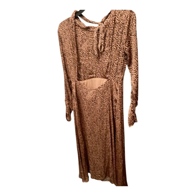 Weekend Flash Sale Dress Casual Midi By Free People In Animal Print, Size: 6
