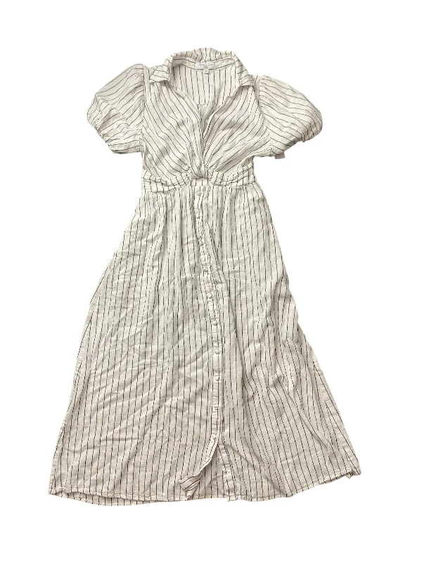 Shop and Save Dress Casual Midi By Derek Lam In Striped Pattern, Size: 0