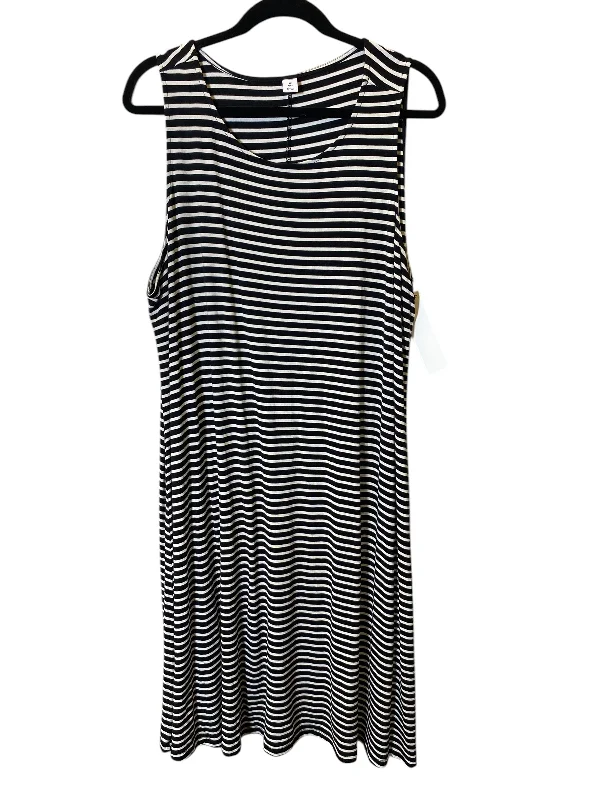 Daily Specials Dress Casual Midi By Old Navy In Striped Pattern, Size: 3x