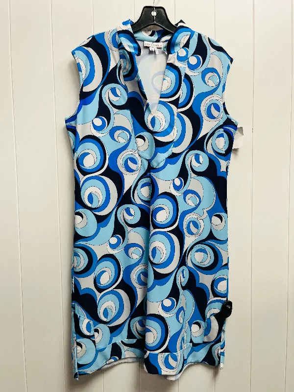 New Deals Dress Casual Short By Jude Connally In Blue & White, Size: L