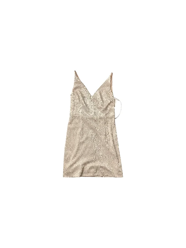 Super Deal Dress Party Short By Calvin Klein In Gold, Size: 2