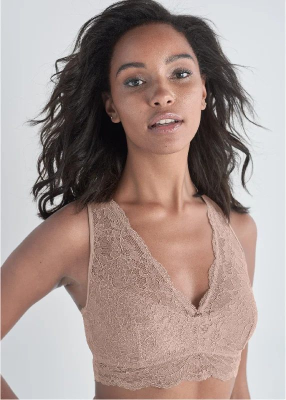 Best Bargains Pearl By VENUS® Racerback Bralette - Sonoran Sand