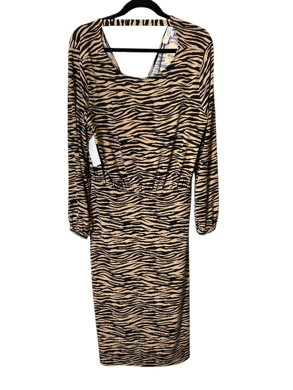 YEAR-End Sale Dress Casual Maxi By Loft In Animal Print, Size: Xxl