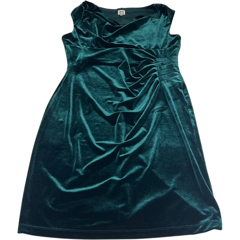 Don’t Miss Out Dress Party Short By Anne Klein In Green, Size: L