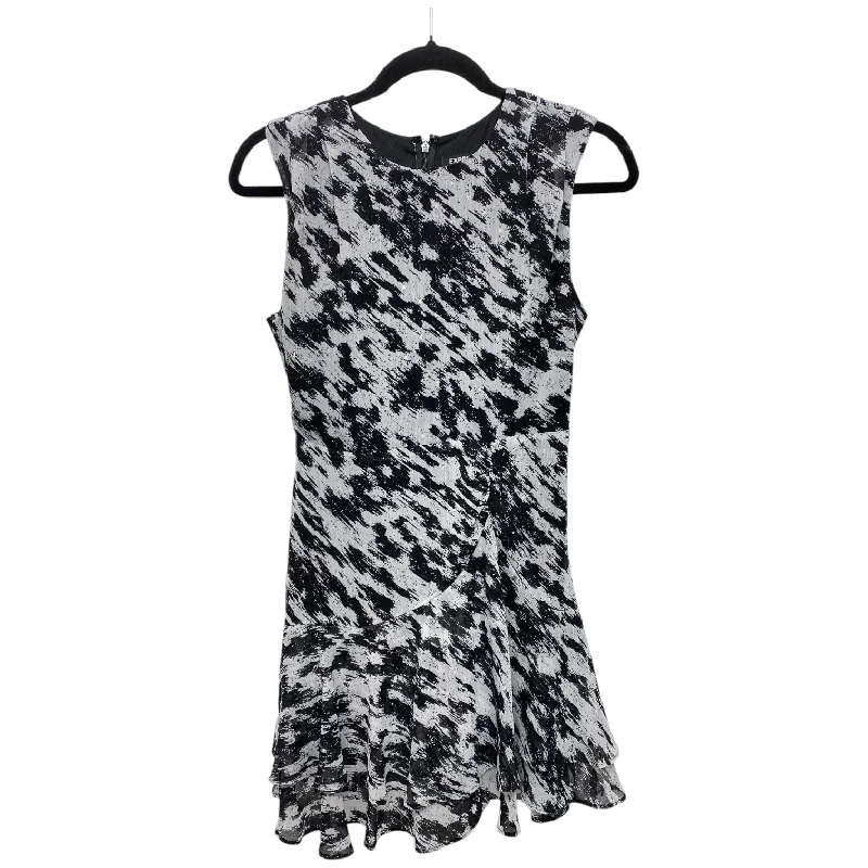 The Best Prices Dress Casual Short By Express In Black & Grey, Size: Xxs