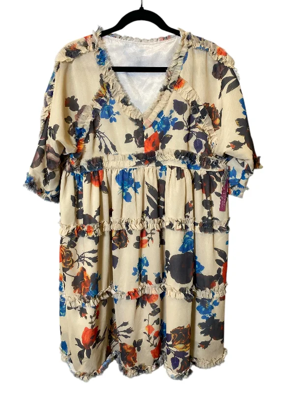 Exclusive Preview Dress Casual Midi By Cmc In Floral Print, Size: M
