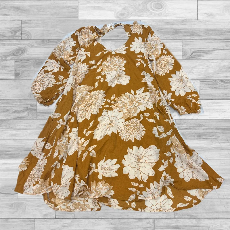 Sneak Peek Sale Dress Casual Midi By Clothes Mentor In Yellow, Size: Xs