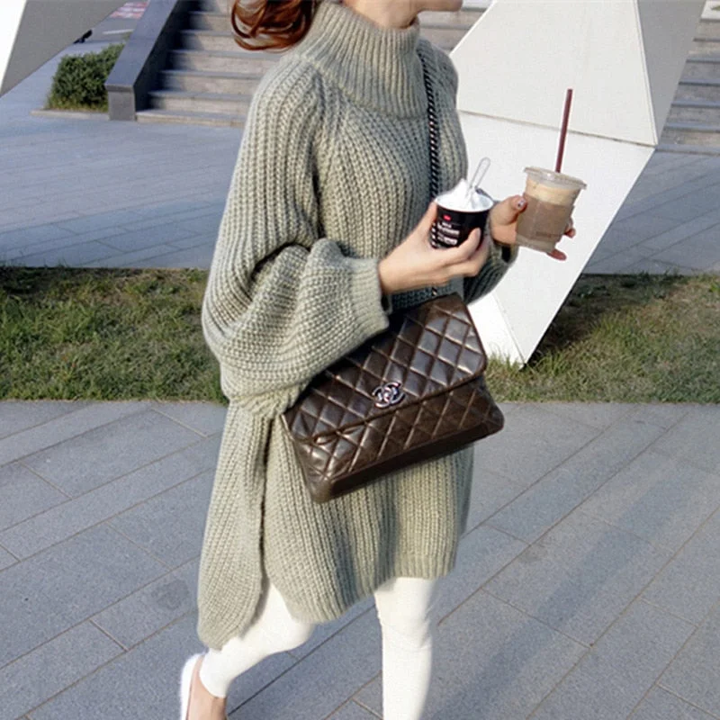 light green sweater