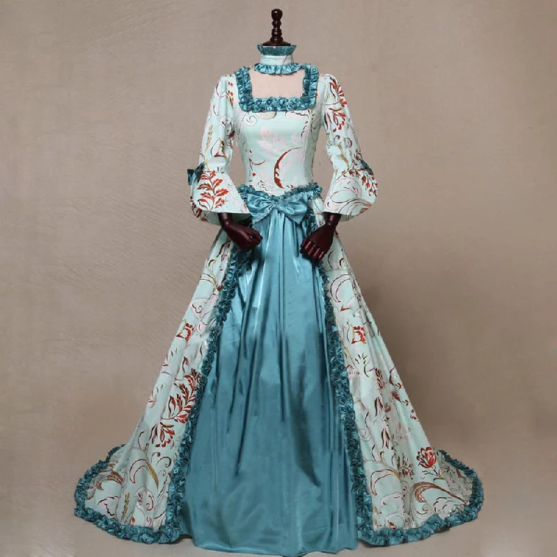 Discount Mania Halloween Awakecrm Medieval Renaissance Princess Queen Costume Robe Gown Dress Victorian Palace Court Retro Evening Dresses Women Halloween Cosplay