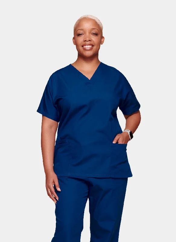 Super Bargain Cherokee Unisex Scrub Top - Galaxy