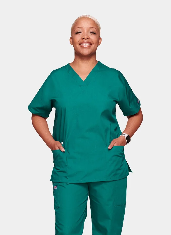 Super Sale Cherokee Unisex Scrub Top - Hunter