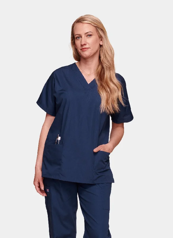 Sale Event Cherokee Unisex Scrub Top - Navy
