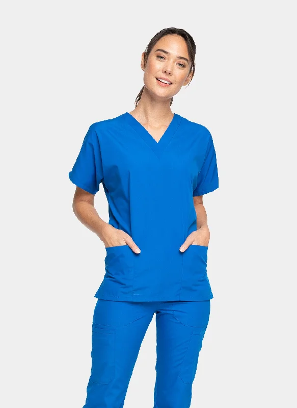 Price Reduction Cherokee Unisex Scrub Top - Royal
