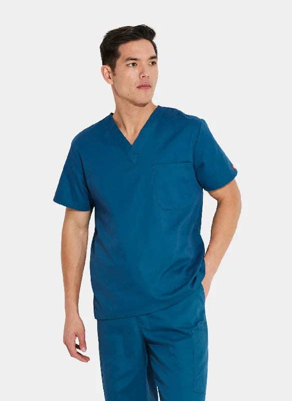 Epic Deals Dickies EDS Signature Unisex Tuckable V-Neck Scrub Top DKE83706 - Caribbean