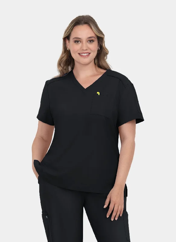 New Markdowns Koi Cureology Aura Scrub Top - Black