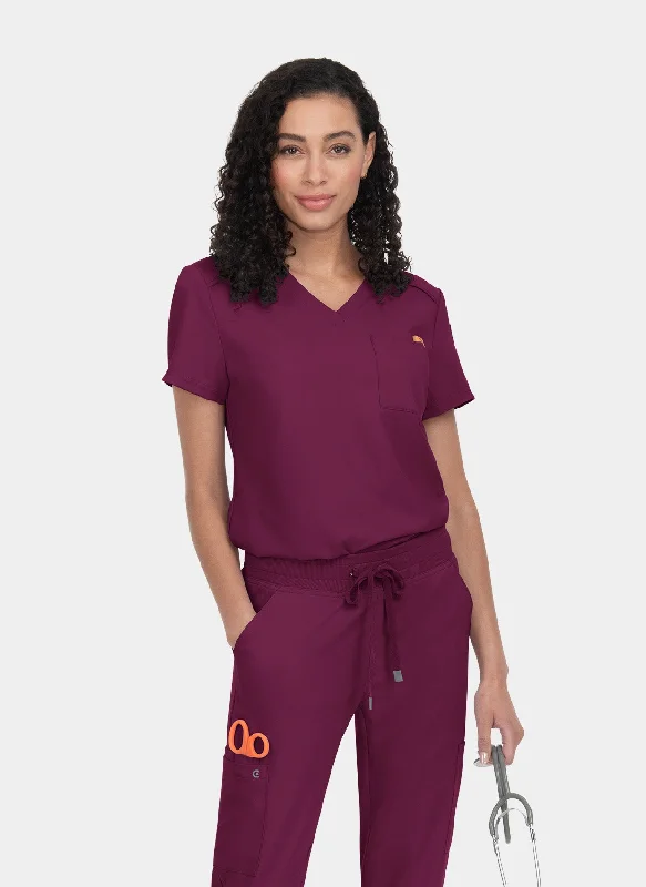 Reduced Prices Koi Cureology Aura Scrub Top - Wine