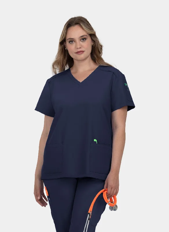 Markdowns Koi Cureology Cardi Scrub Top - Navy