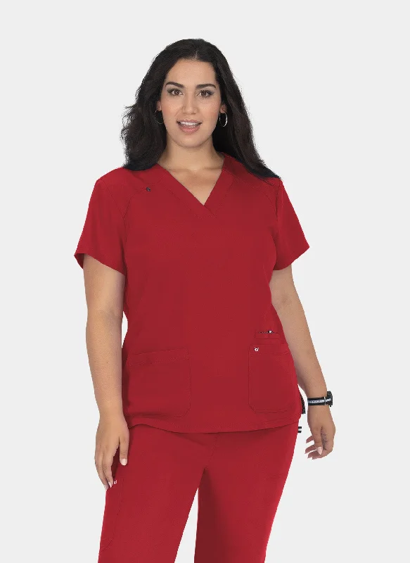 Holiday Sale Koi Next Gen Hustle And Heart Scrub Top - Ruby