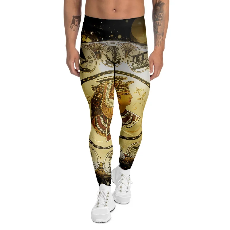 Great Bargains Abstract Cleopatra Print Men's Leggings