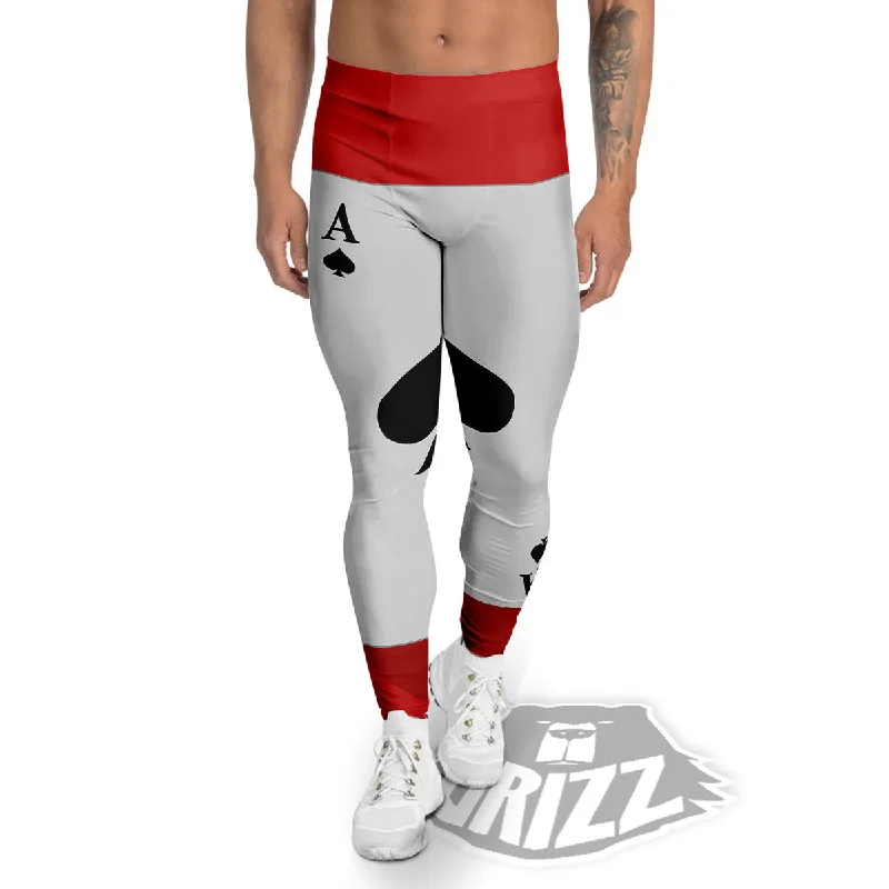 Bargain Prices Ace Cards Print Men's Leggings