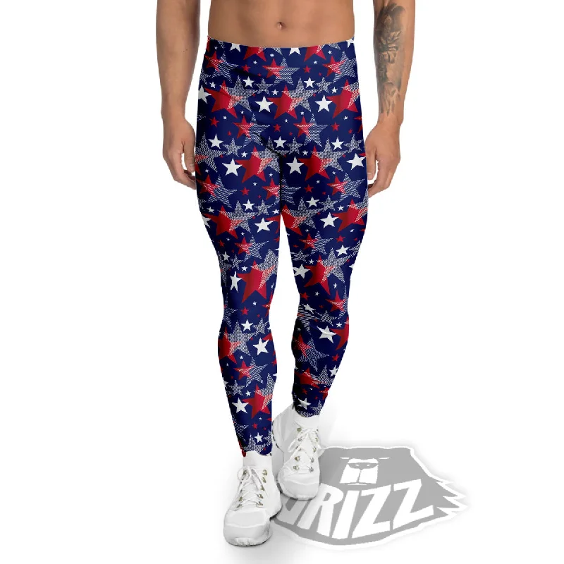 Price Reduction American Star 4th of July Print Pattern Men's Leggings