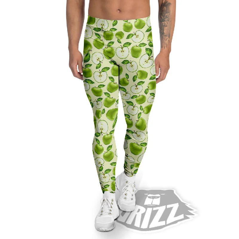 Limited Time Apple Print Pattern Men's Leggings