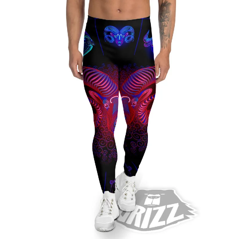 Major Savings Astrological And Aries Signs Print Men's Leggings