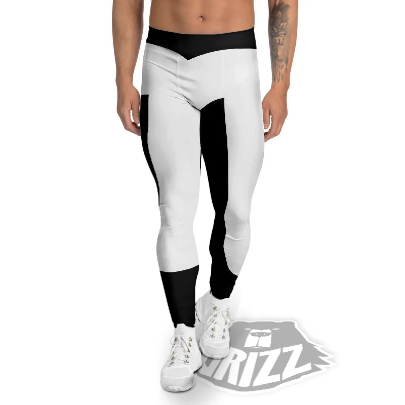 Buy More, Save More Black And White Scorpio Sign Print Men's Leggings
