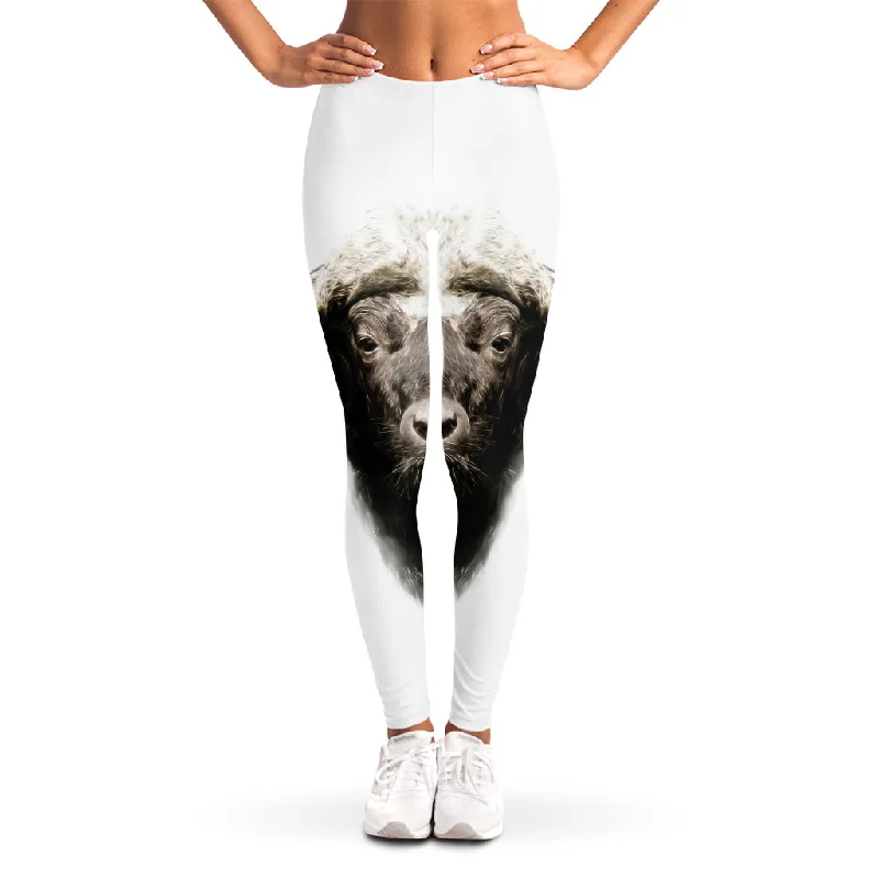 Limited Quantity Bull Portrait Print Women's Leggings