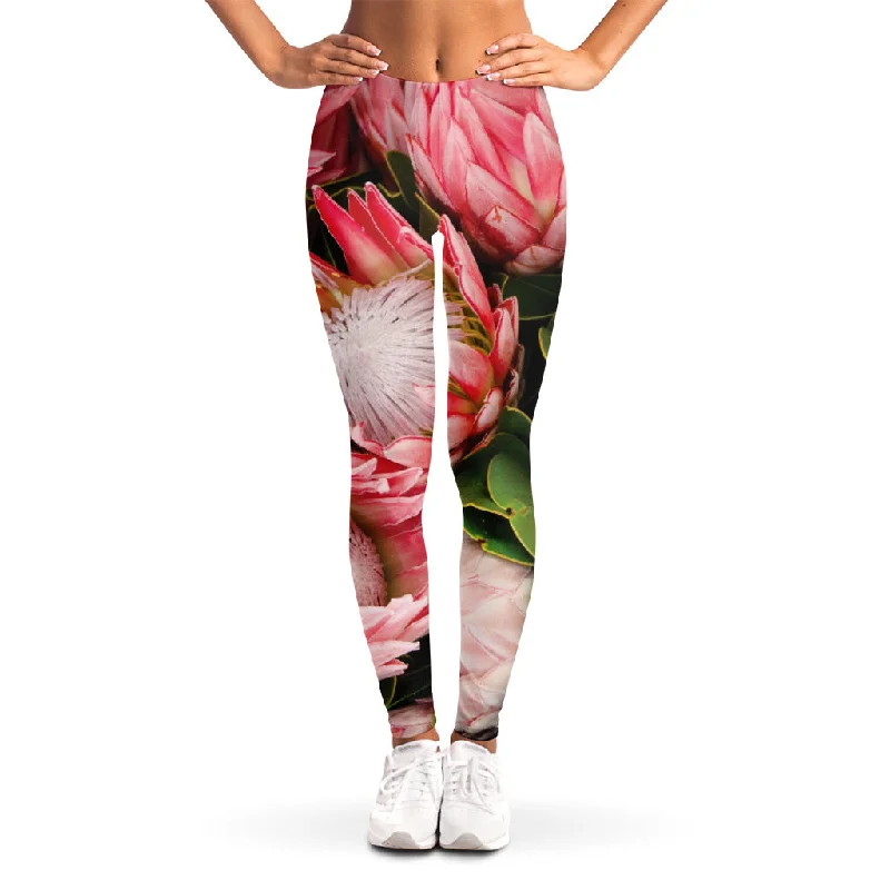 Friends and Family Sale Bunches of Proteas Print Women's Leggings