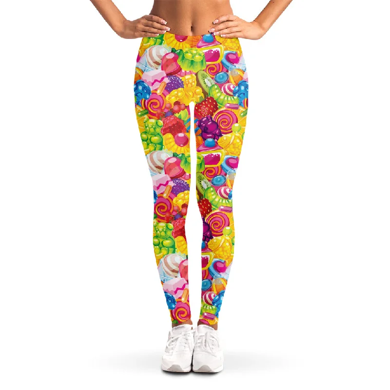 Must-Have Deals Candy And Jelly Pattern Print Women's Leggings