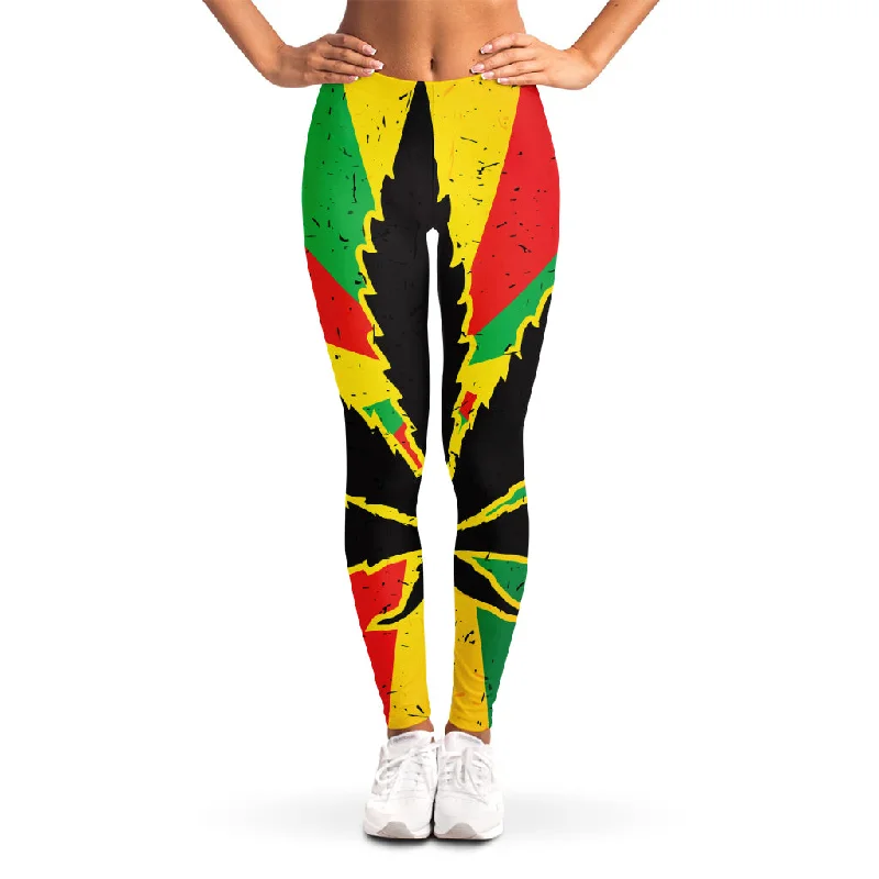 Unbeatable Prices Cannabis Rasta Print Women's Leggings