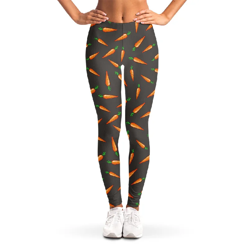 Early Access Cartoon Carrot Pattern Print Women's Leggings