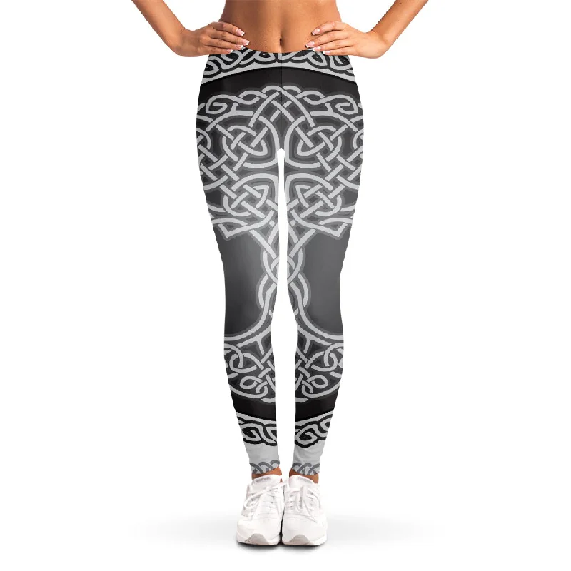 Markdowns Celtic Knot Tree Of Life Print Women's Leggings