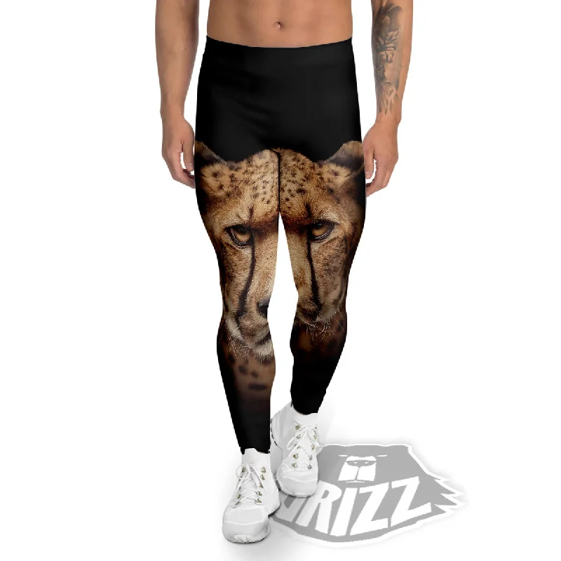 Stock Clearance Cheetah Print Men's Leggings