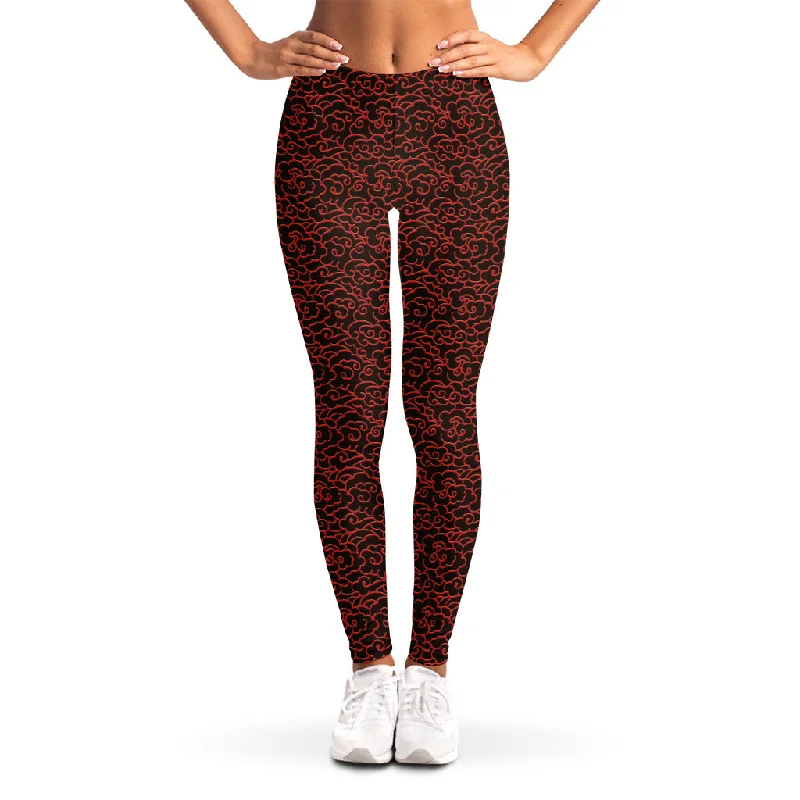 Special Savings Chinese Cloud Pattern Print Women's Leggings